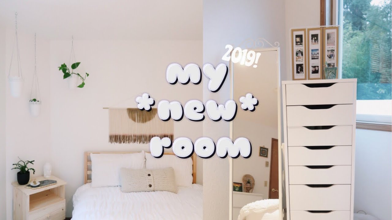 EXTREME BEDROOM MAKEOVER/TRANSFORMATION + ROOM TOUR 2019 | Aesthetic + Small Room