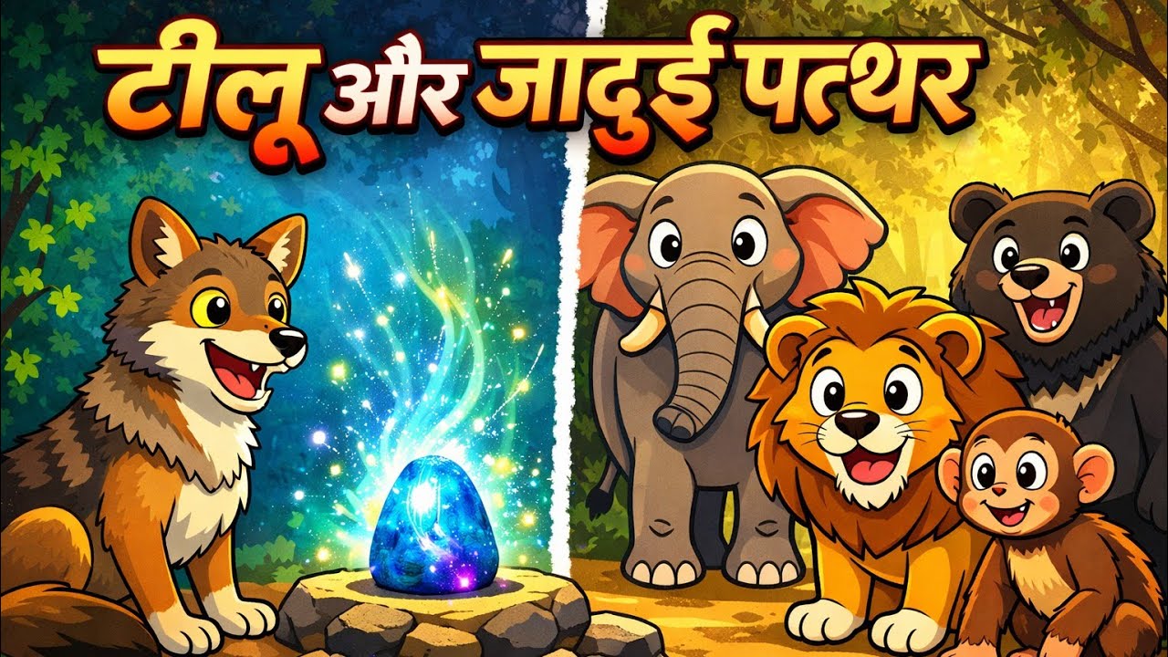 Hindi Kahani / टिलू और जादुई पत्थर / Tilu or jadui patthar/ Naitik kahaniya