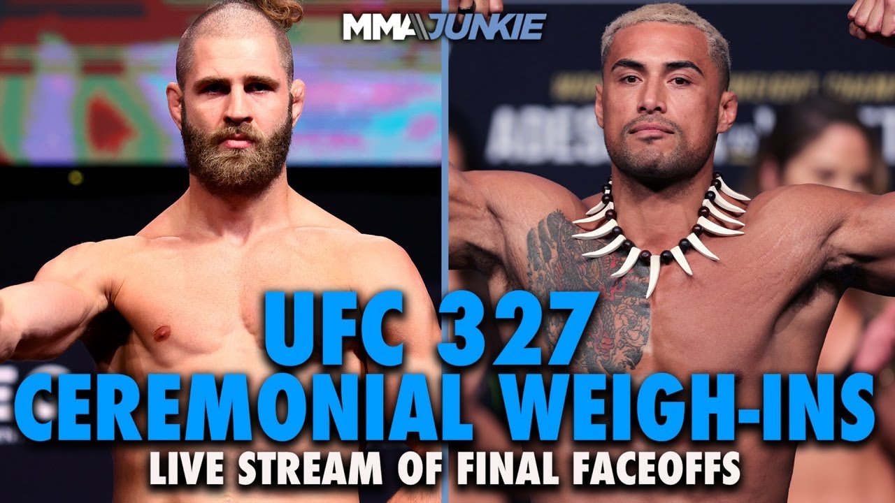 UFC 327: Prochazka vs. Ulberg ceremonial weigh-ins and faceoffs