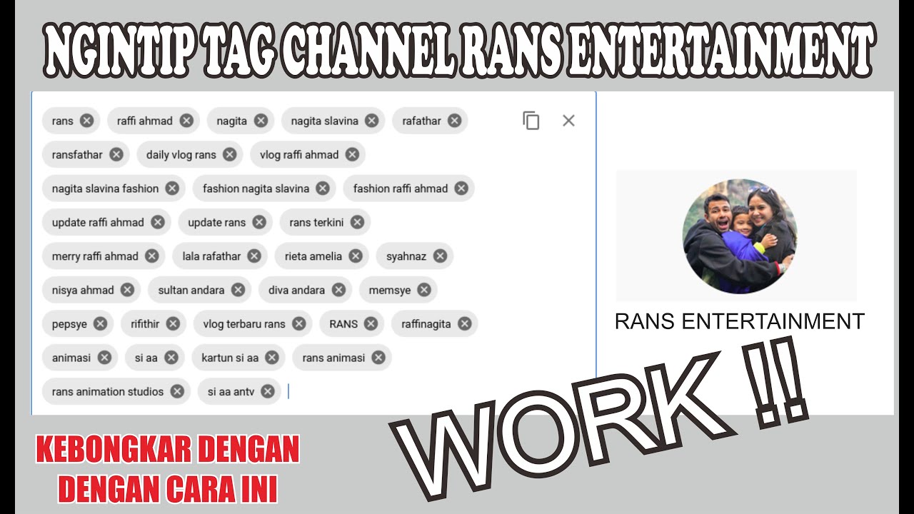 Cara Melihat Tag Atau Kata Kunci Channel Youtube Orang Lain 2021 #caramelihattagchaneloranglain