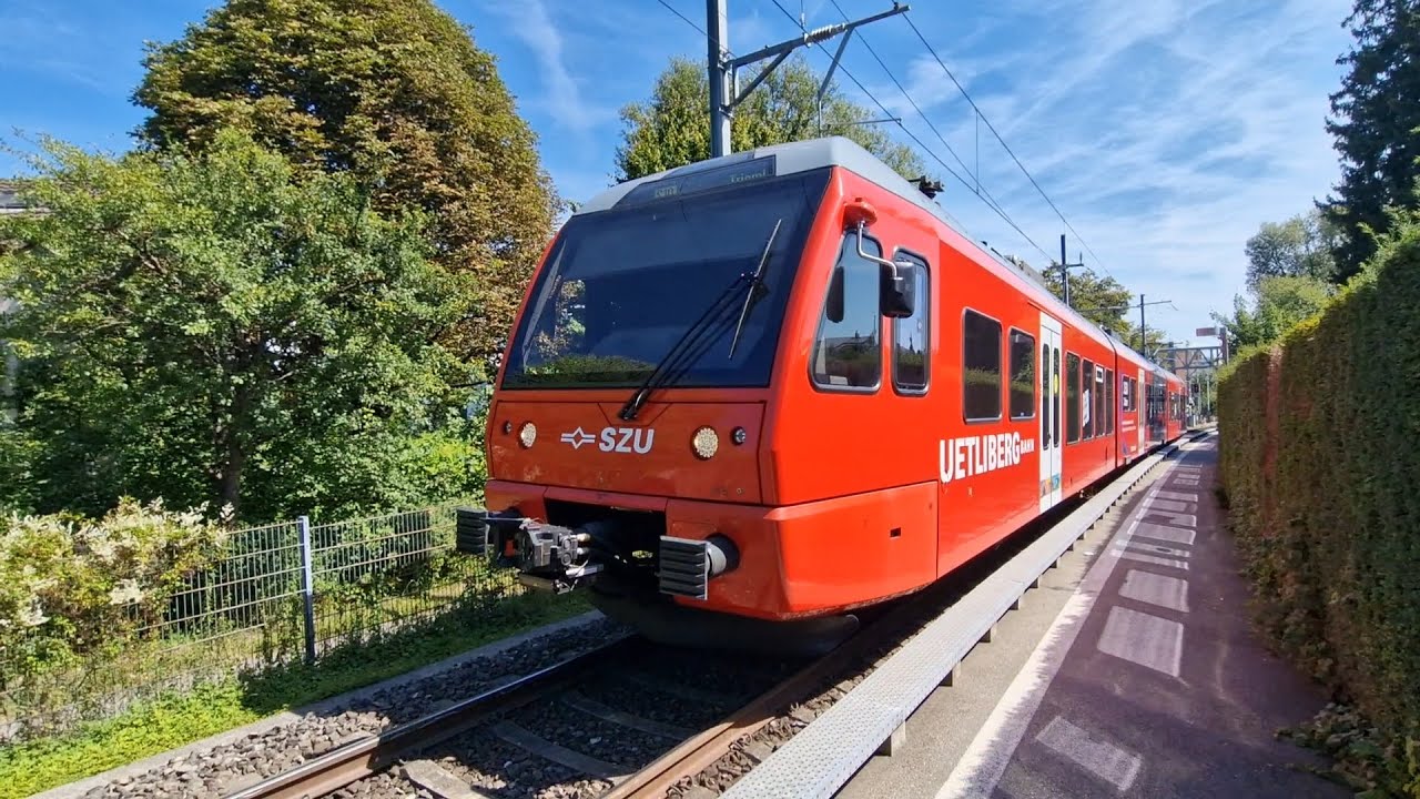 Zuges beim SZU Uetliberg Bahn Zurich (CH) .