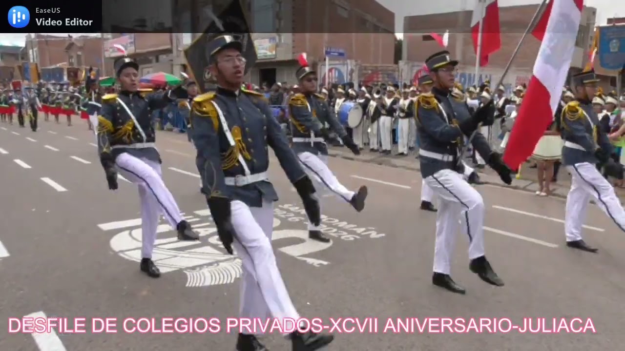 JULIACA: DESFILE ESCOLAR (COLEGIOS PRIVADOS) XCVII ANIVERSARIO DE JULIACA.
