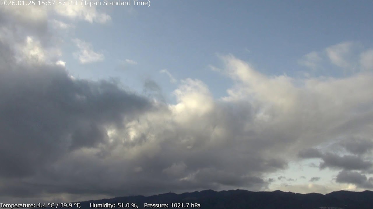 六甲山ライブ Rokko Mountains - LIVE HD Streaming view from Osaka to Kobe direction, Kobe Japan