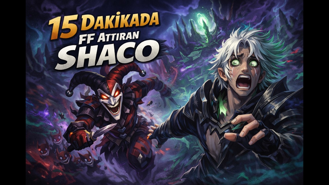 RAKİBİ ÇILDIRTIP FF ATTIRTAN SHACO/League Of Legends