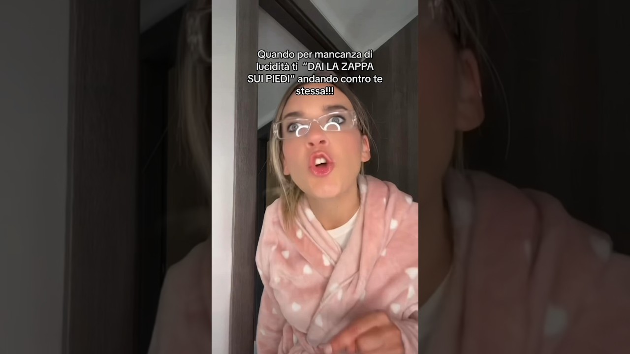 Quando ti dai la ZAPPA SUI PIEDI da sola 