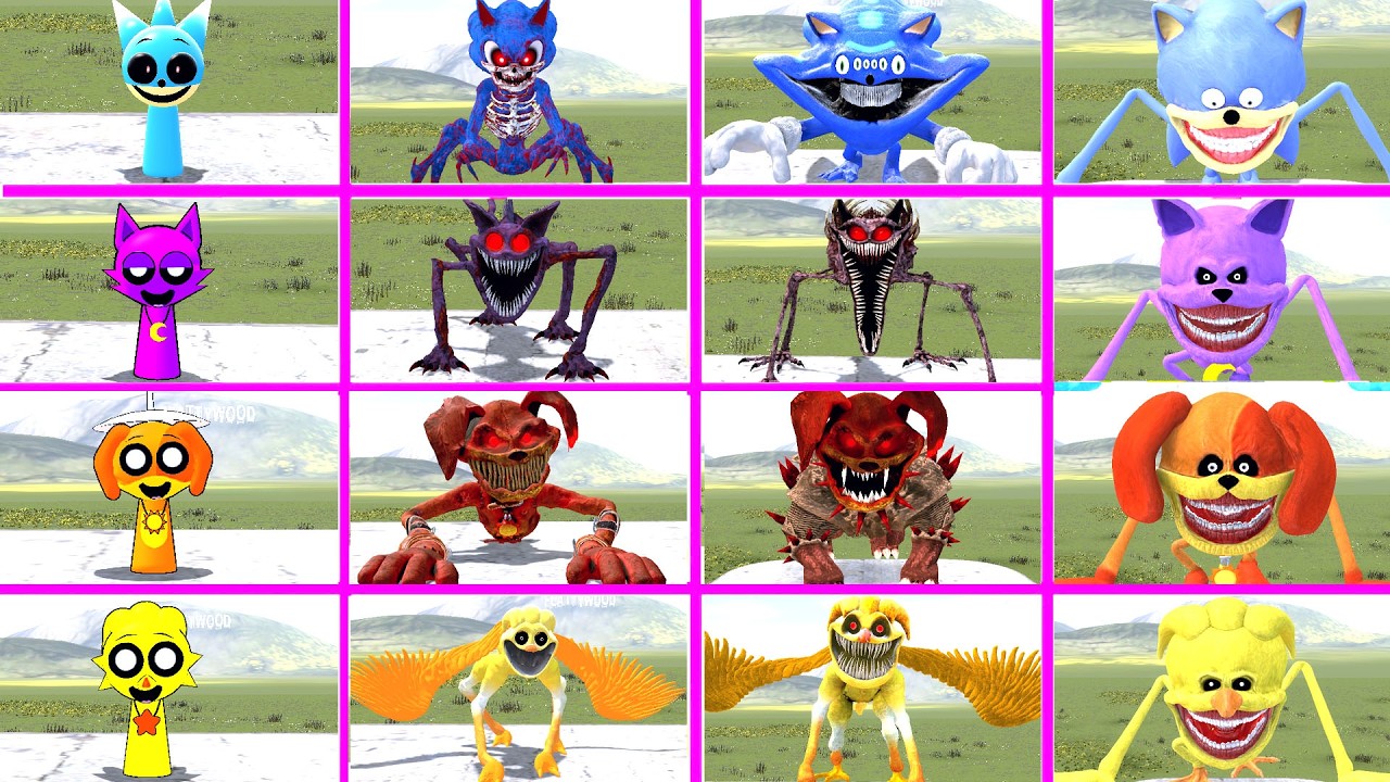 ALL SPUNKI CHARACTERS SIZE COMPARISON & STRENGTH RANKING – GARRY'S MOD