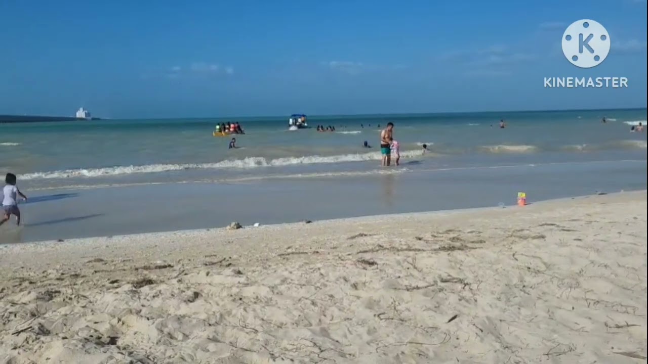 En la playa de progreso Yucatán Mérida 