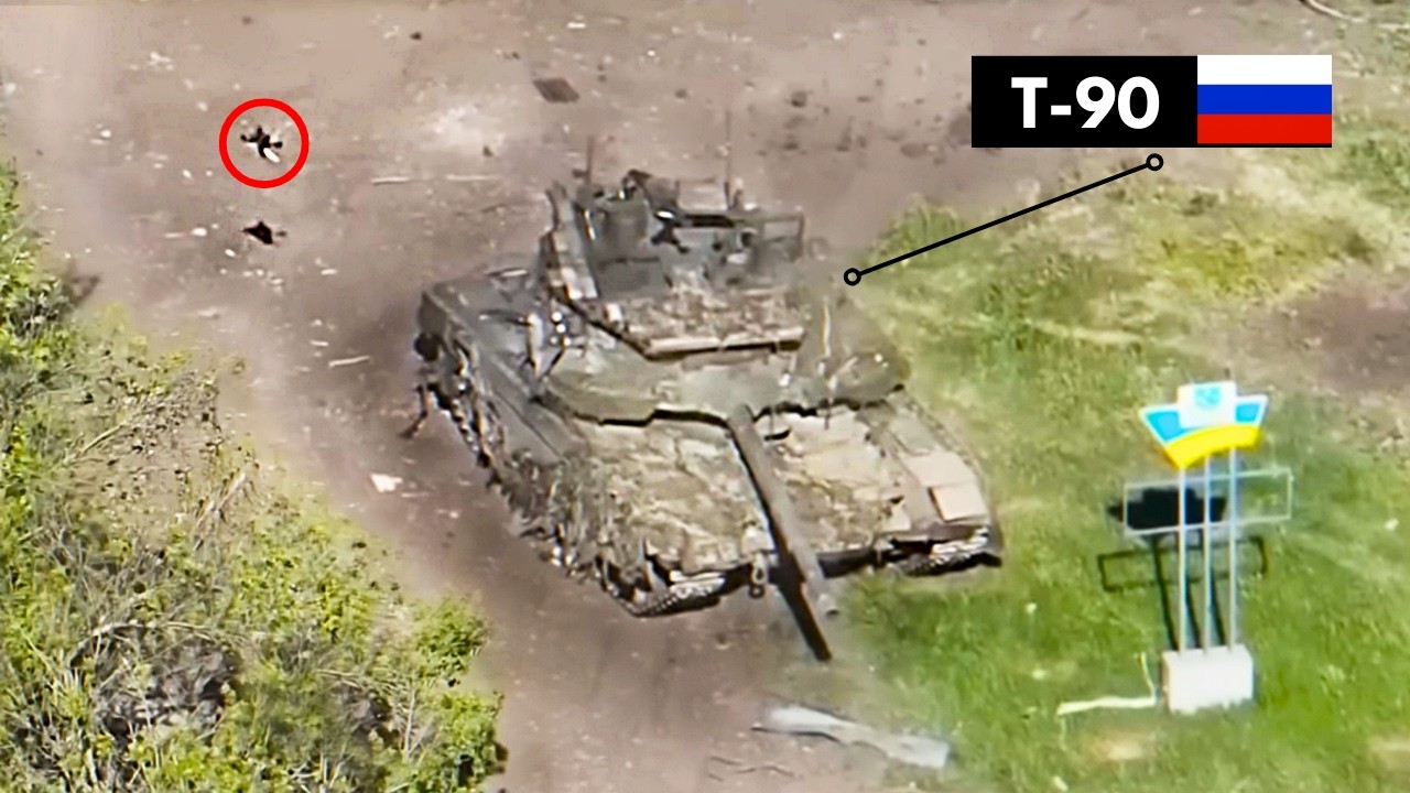 Russian Tanks Destroyed by Drones