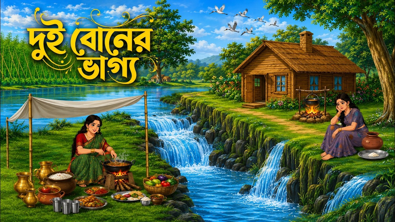দুই বোনের ভাগ্য | Bangla Moral Cartoon | Rupkotha Golpo Bangla | Animated Cartoon |ToonZik Bangla