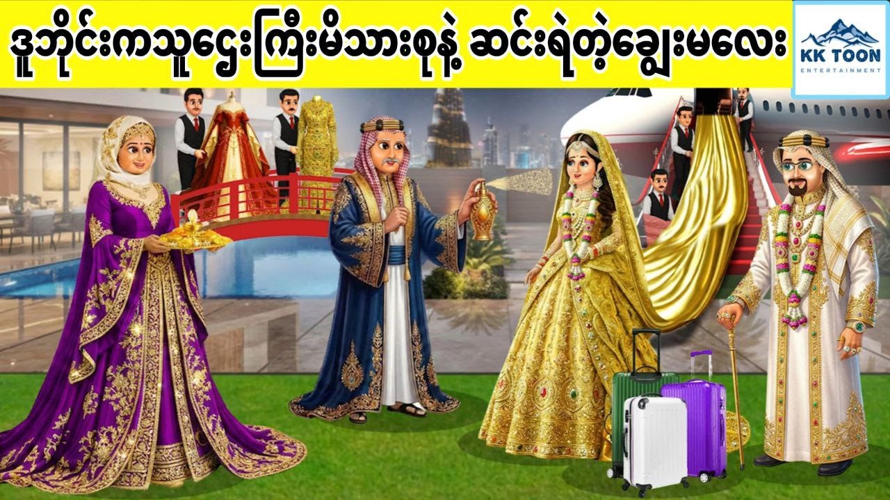 ဒူဘိုင်းကသူဌေးကြီးမိသားစုနဲ့ ဆင်းရဲတဲ့ချွေးမလေး... KK Toon