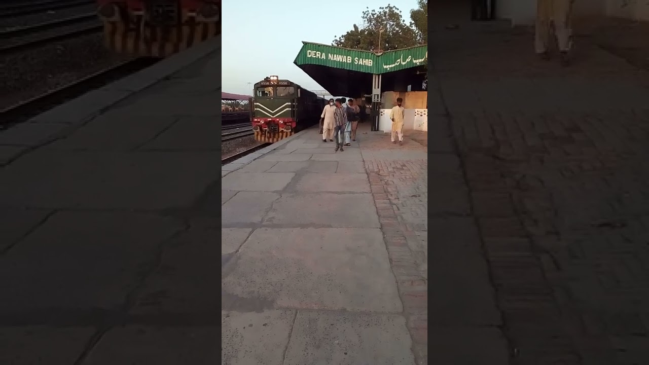 Coming For Train Station Dera Nawab #train #trainstation #fasttrain