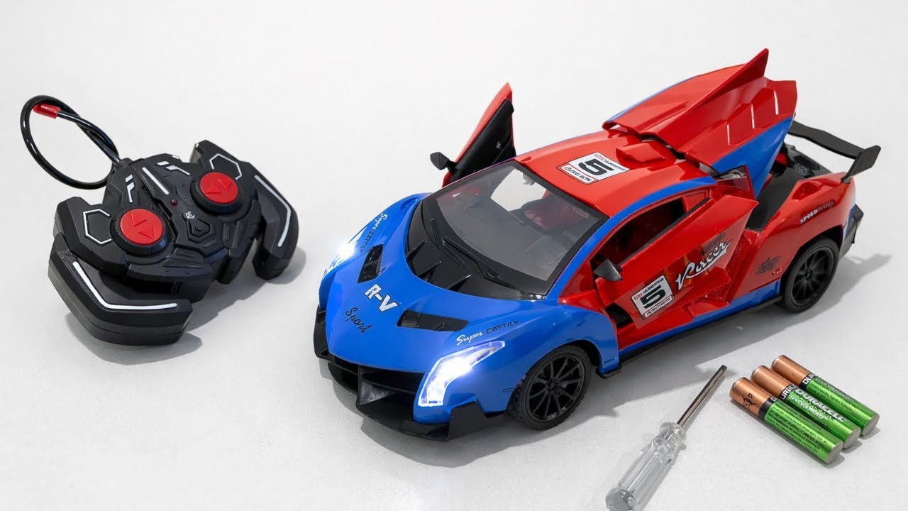 Unboxing RC Police Speed Model & RC Racing Car | Quiet ASMR Video