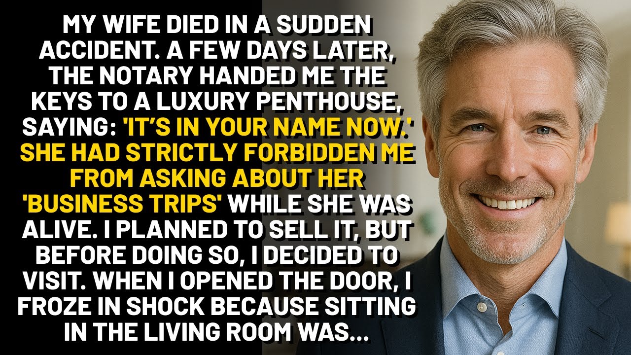 My Wife Died In A Car Accident. I Found The Keys To Her Secret Penthouse. When I Opened The Door…