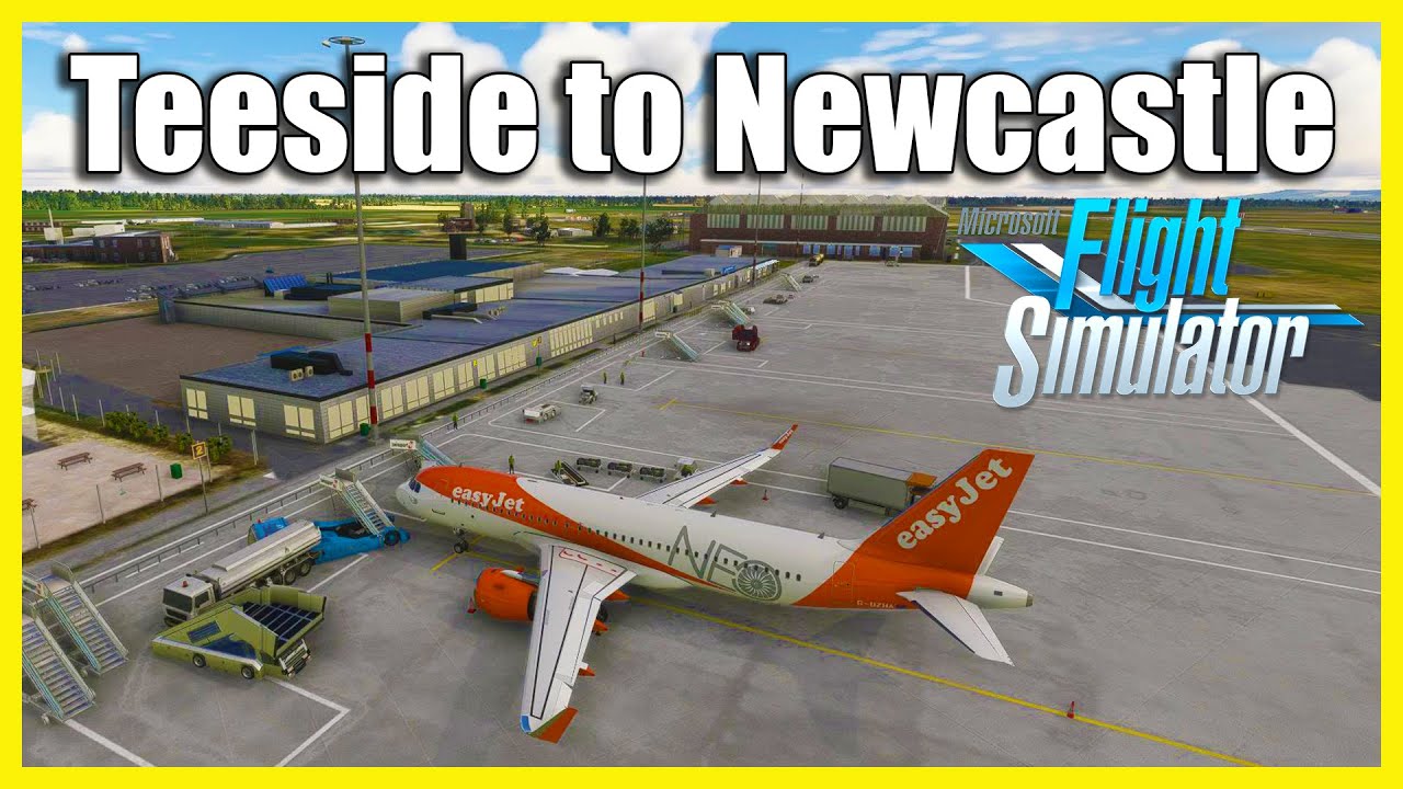 Airbus A320 Full Flight: Teesside to Newcastle in Microsoft Flight Simulator 2020