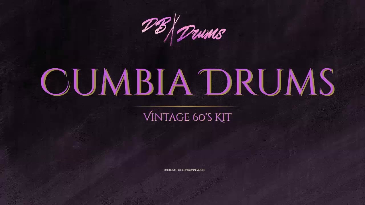 Cumbia Drums (isolated tracks) | Vintage 60's kit | 80 BPM