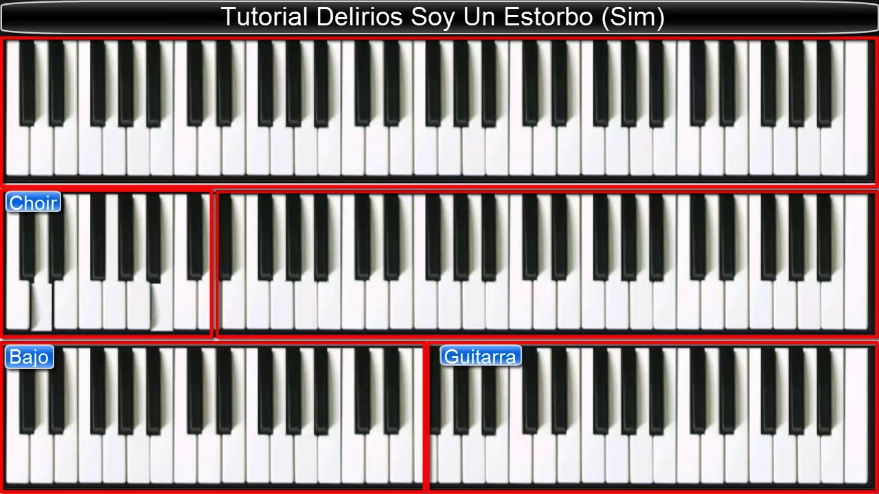 Tutorial ▷ Soy Un Estorbo ● Delirios ((TECLADO))✓✓✓