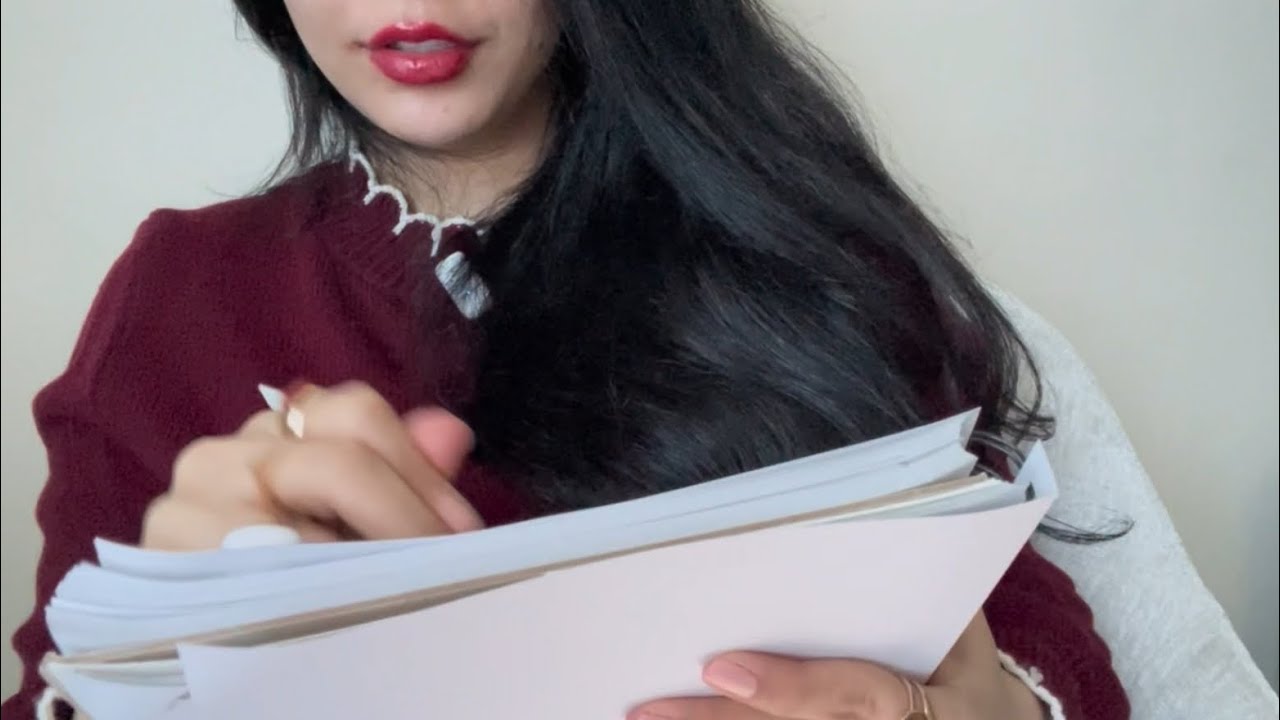 Let me draw you and measure your face ASMR #asmrsounds 