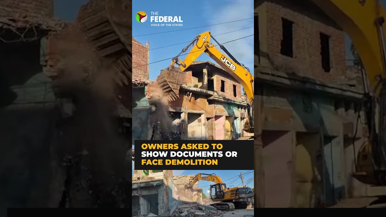 Bulldozer action in UP: 25 shops face demolition | The Federal