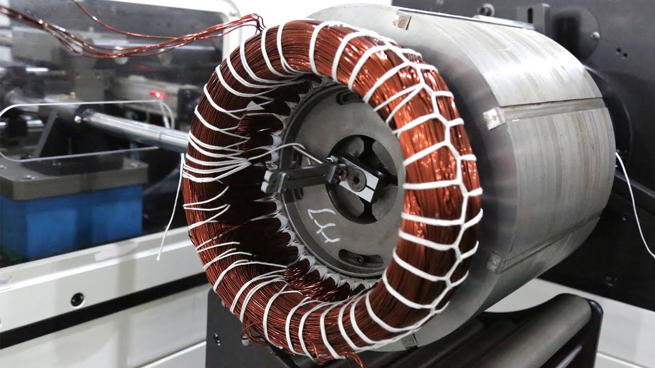 Full Automatic Industrial Three Phase Motor Stator Coil Lacing Video