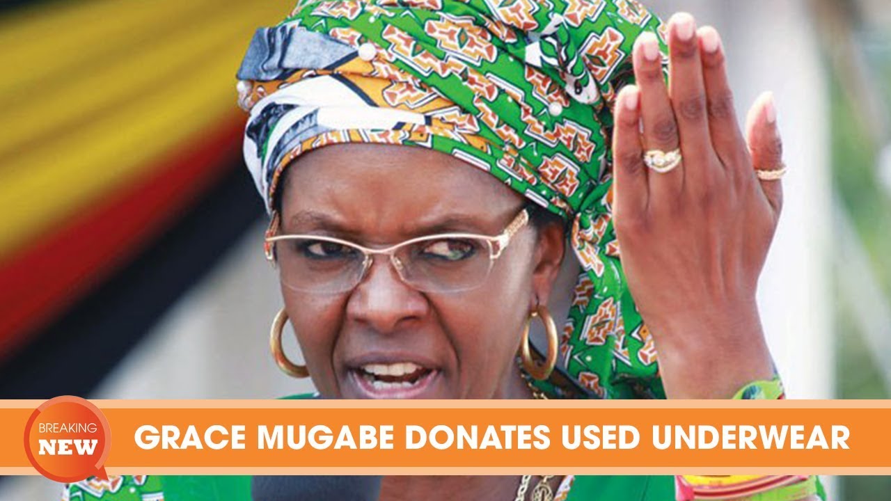 GRACE MUGABE DONATES USED UNDERWEAR!