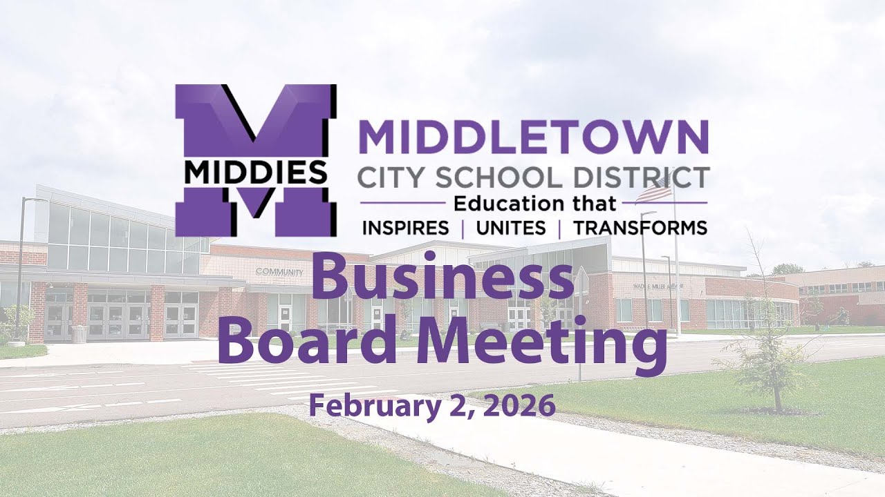 Middletown BOE Business Board Meeting. 2/2/2026