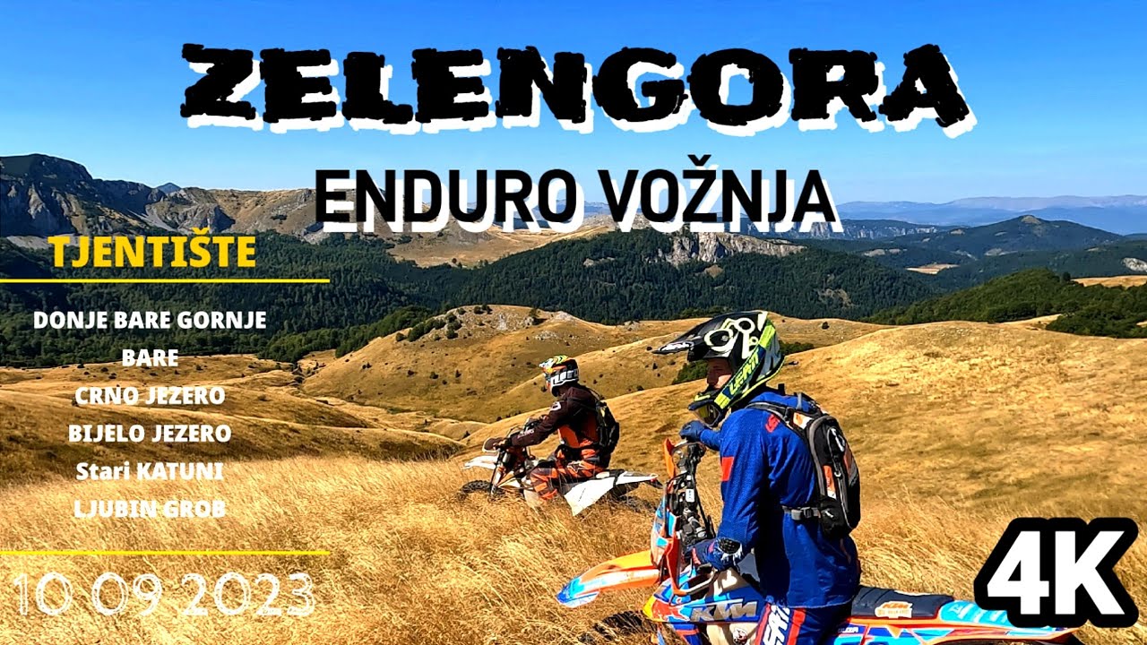 Zelengora Enduro vožnja Tjentište Donje Bare Gornje Bare Crno i Bijelo jezero Katuni - Ljubin grob