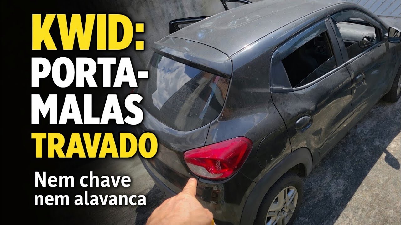 Porta mala do Renault kwid não está abrindo na chave e nem na alavanca, arrumando passo a passo.
