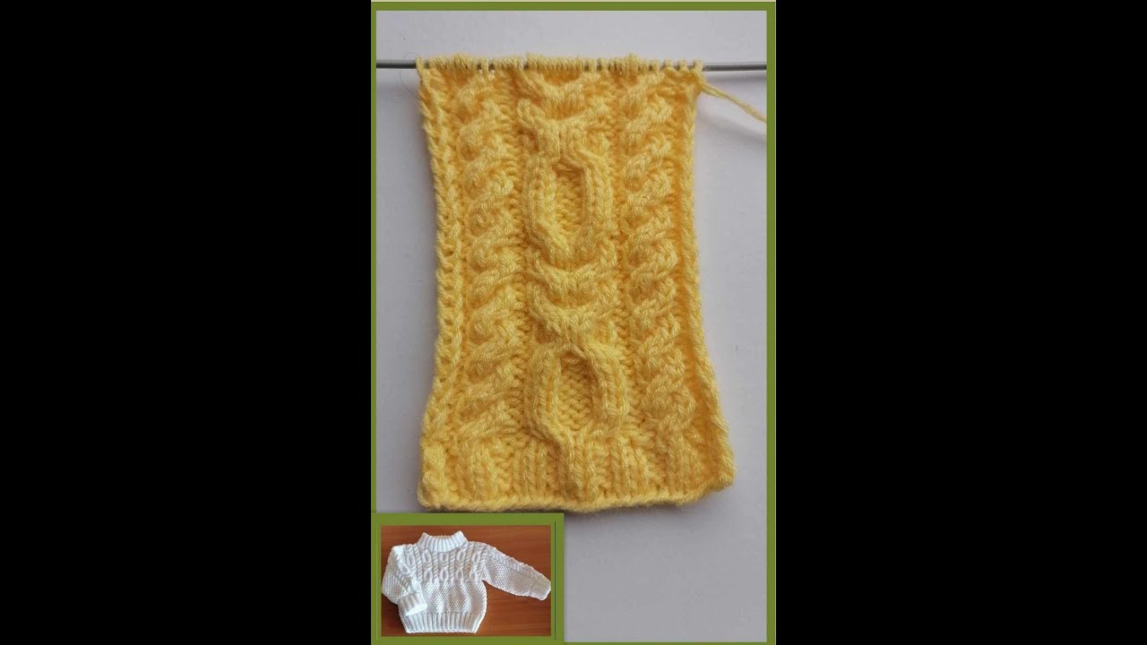 PUNTO TRENZAS DE 4 Y 8 PUNTOS TEJIDO EN DOS AGUJAS 💕👍❤️