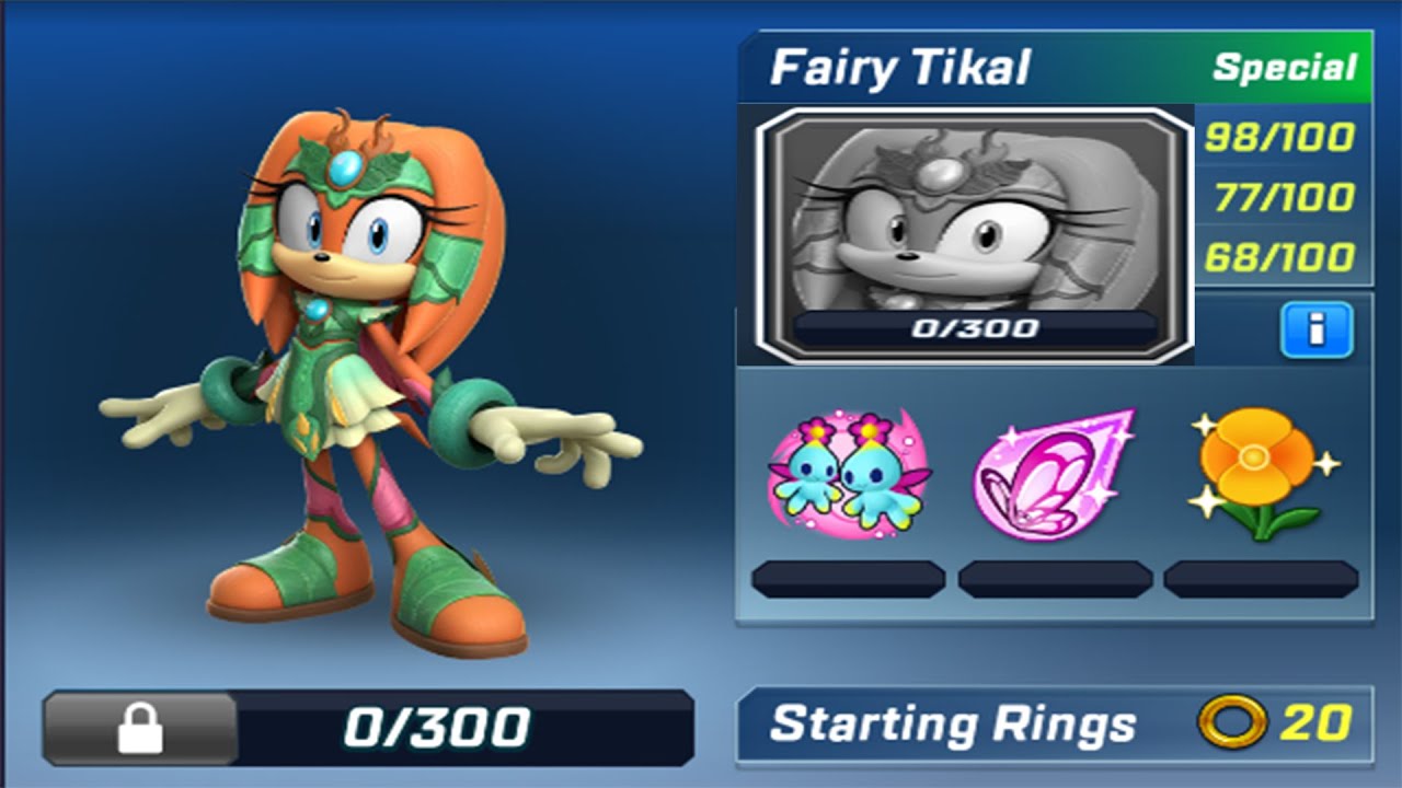 Sonic Forces Speed ​​Battle - Фея Тикал. Новый персонаж здесь!!! Новый игровой процесс!