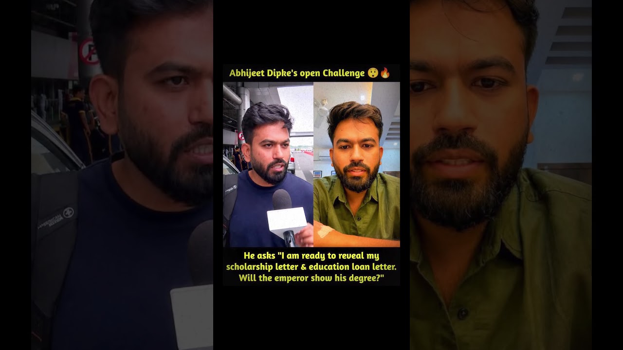 Abhijeet Dipke Challenges Critics Over Education Records, Takes a Swipe at PM Modi 🔥📚