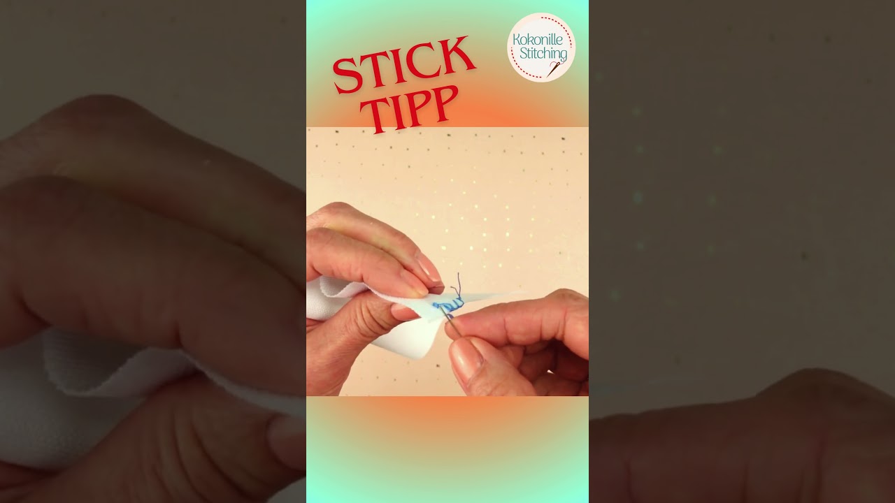 Sticktipp f&uuml;r Anf&auml;nger: Stoff vers&auml;ubern ❤️ #embroidery #diy #kreuzstich #Sticktutorials