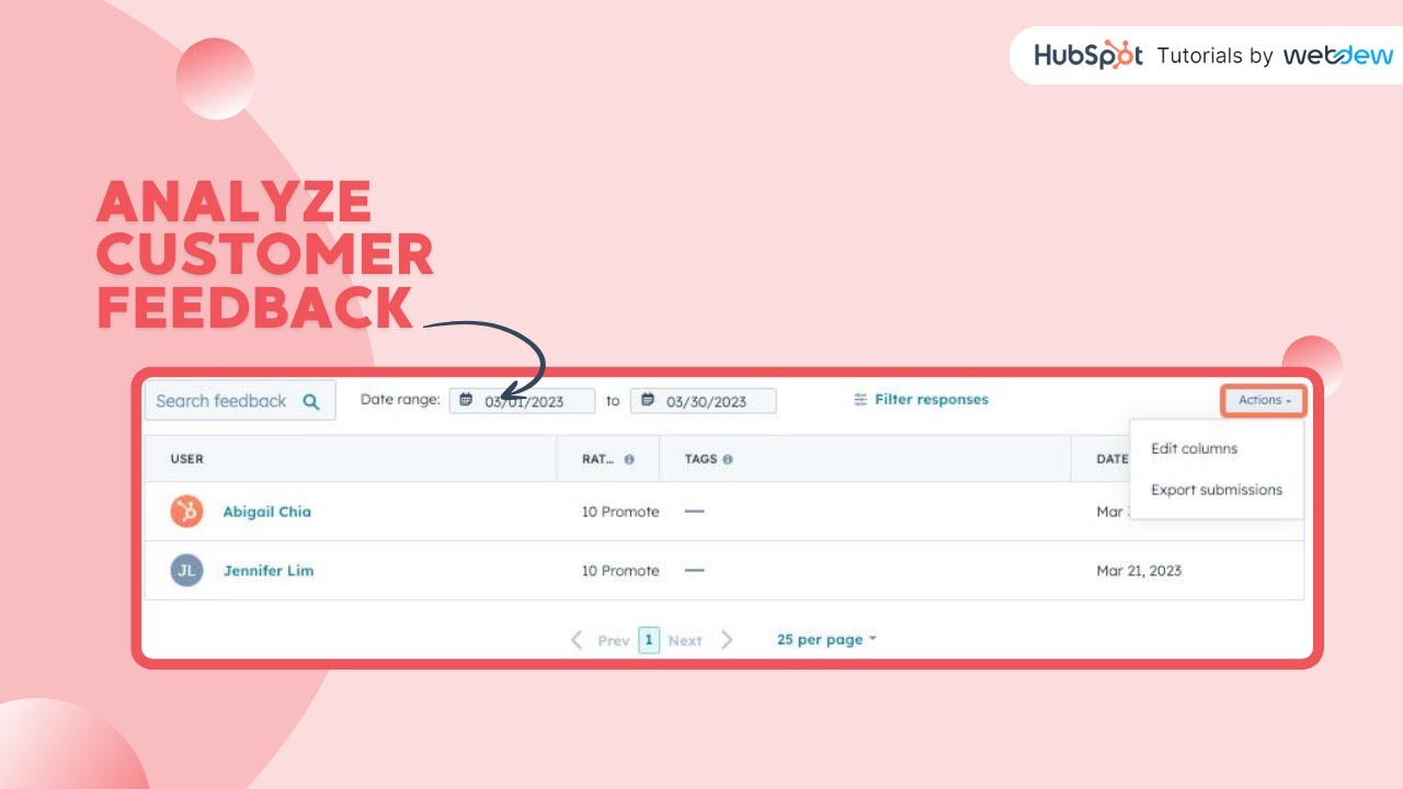 How to analyze customer feedback in HubSpot