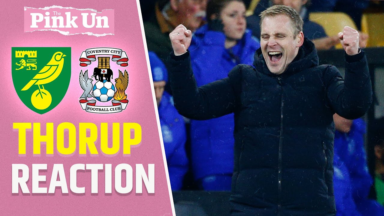 Johannes Hoff Thorup Reaction | Norwich City 2-1 Coventry City | The Pink Un