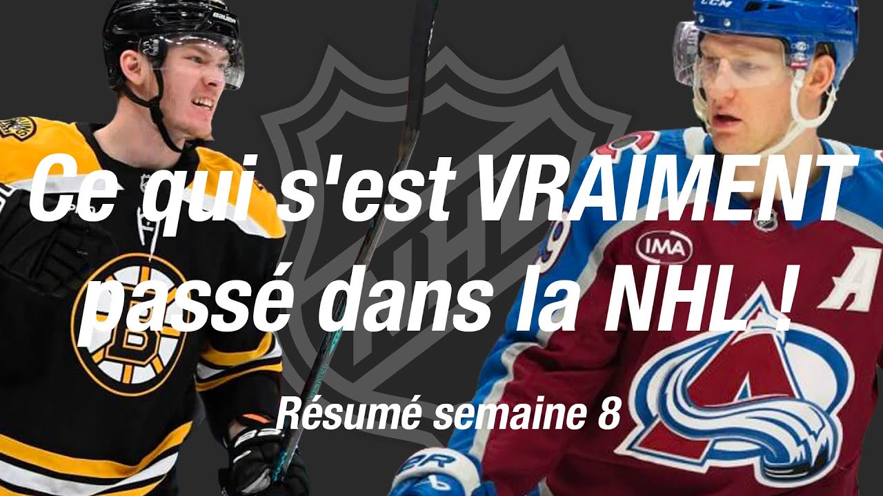 8eme semaine dans la NHL : 