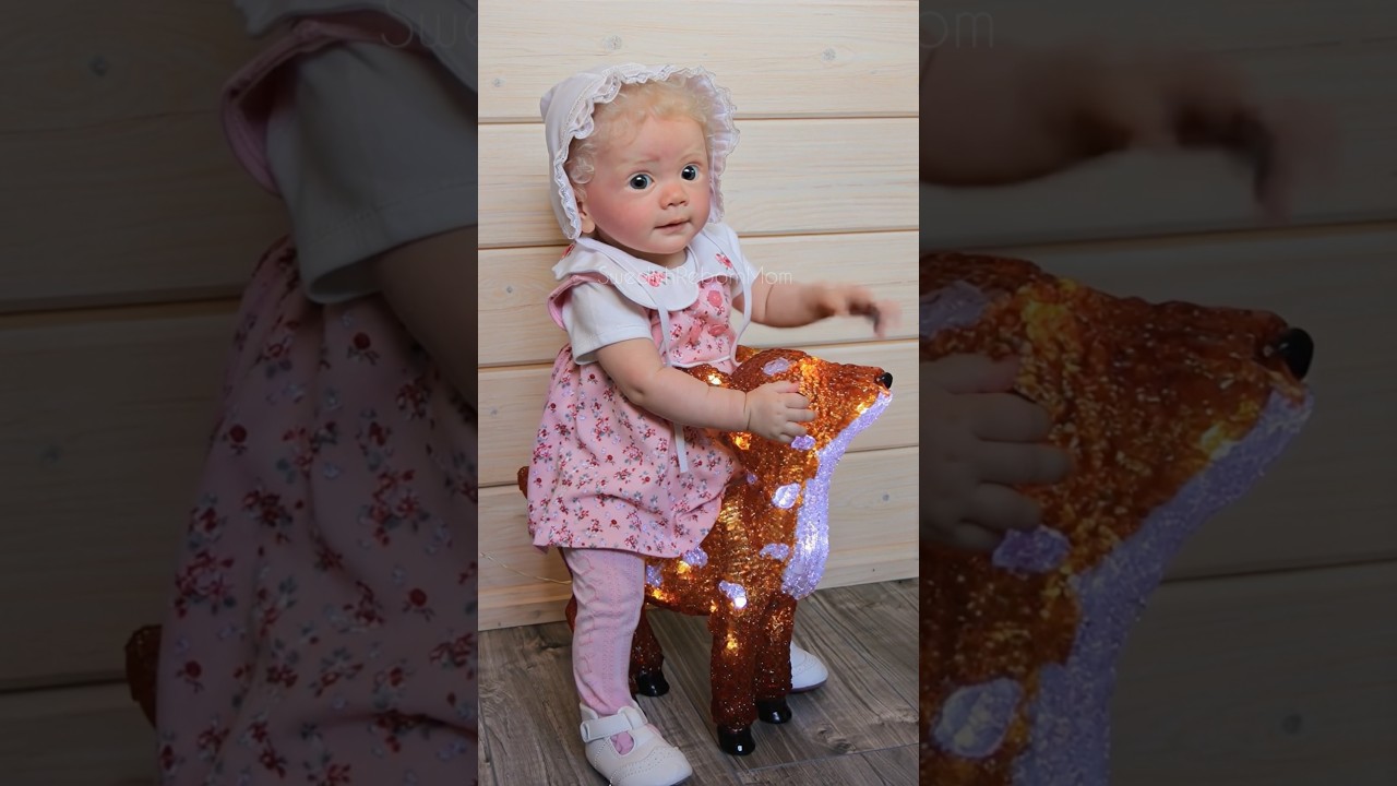 Ai animated Reborn Baby Doll Moving - Livia & deer #ai #aianimation #reborn #reborndoll #rebornbaby