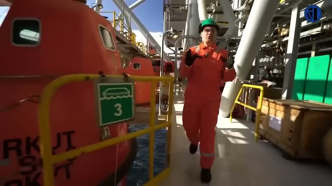 KEHIDUPAN DI RIG MINYAK TERBESAR DI DUNIA BERSAMA DENGAN OMBAK BESAR DITENGAH LAUTAN @rangnyalang