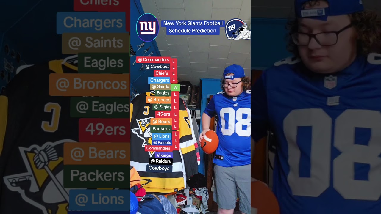 New York Giants Football Schedule Prediction. Which NFL Team next???