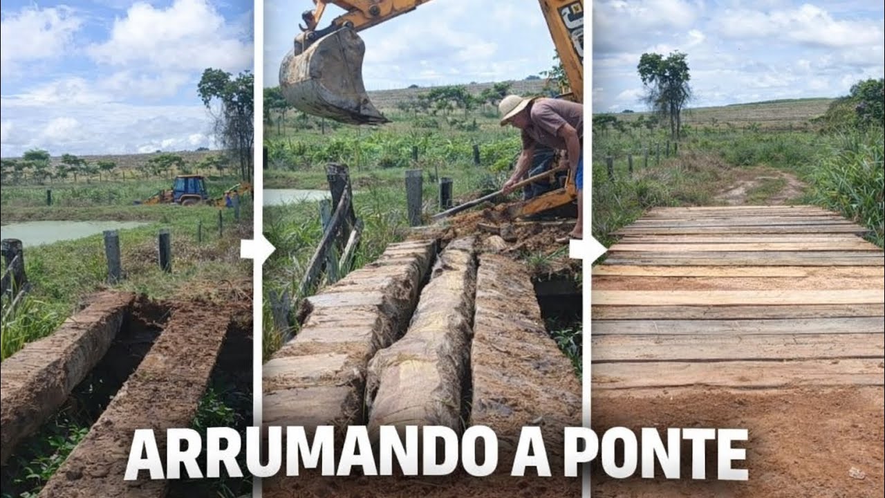ARRUMANDO A NOSSA PONTE ELA QUEBRO !!!