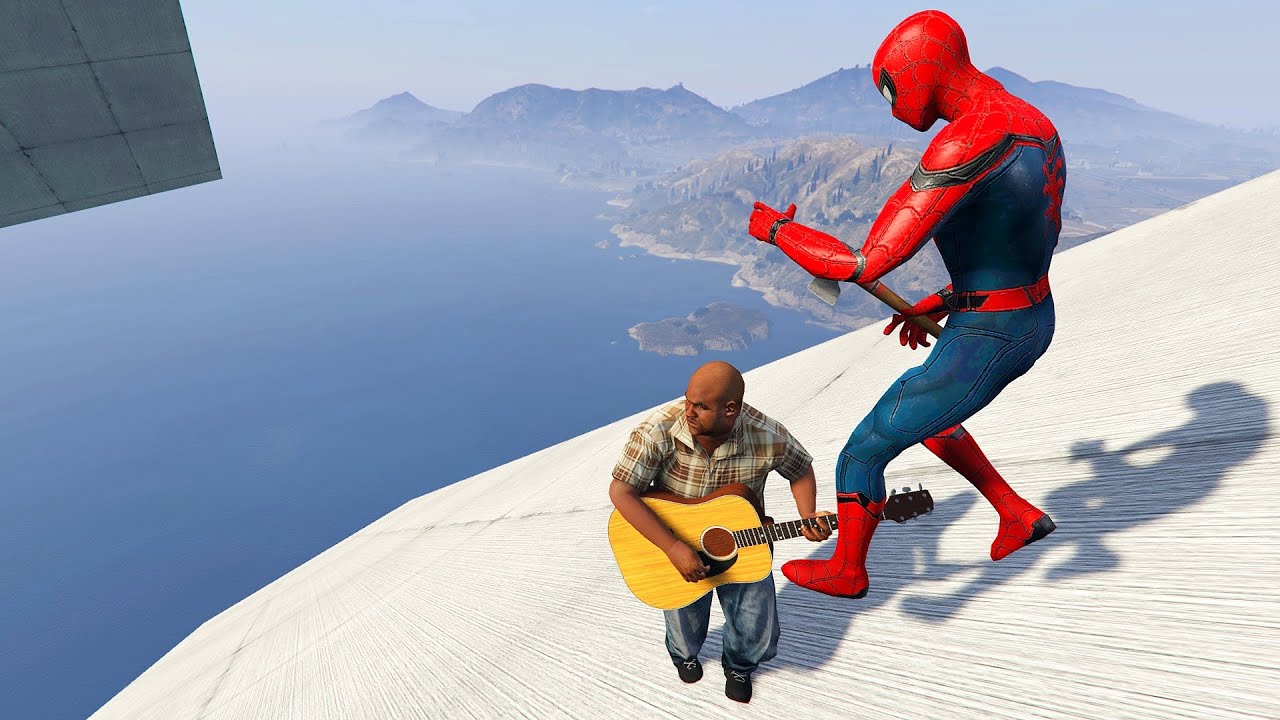 GTA 5 Water Ragdolls/Jumps Spiderman Vol.24 (Funny moments)