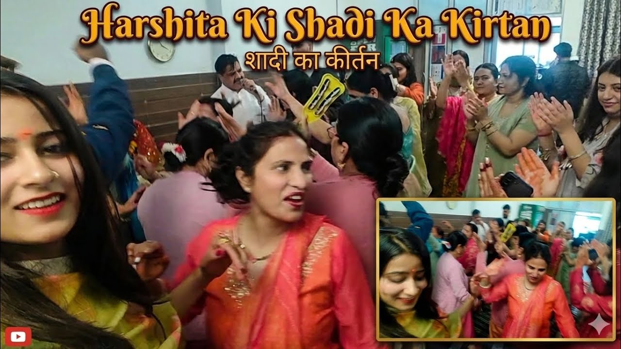 Harshita ki shadi ka kirtan ❤️ #blogs#couple#duet#lifeisbutadream#food#joshi#love#rishikesh 