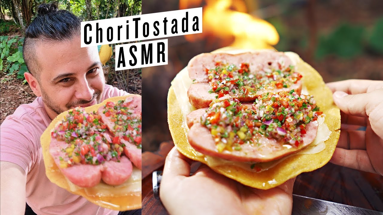 ASMR: FIZ CHORIPAN DIFERENTE NA FLORESTA #Shorts