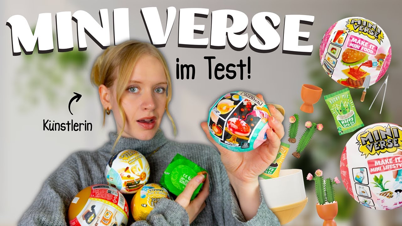 Künstlerin testet MINI VERSE Blind Box Kreativ Kugeln!