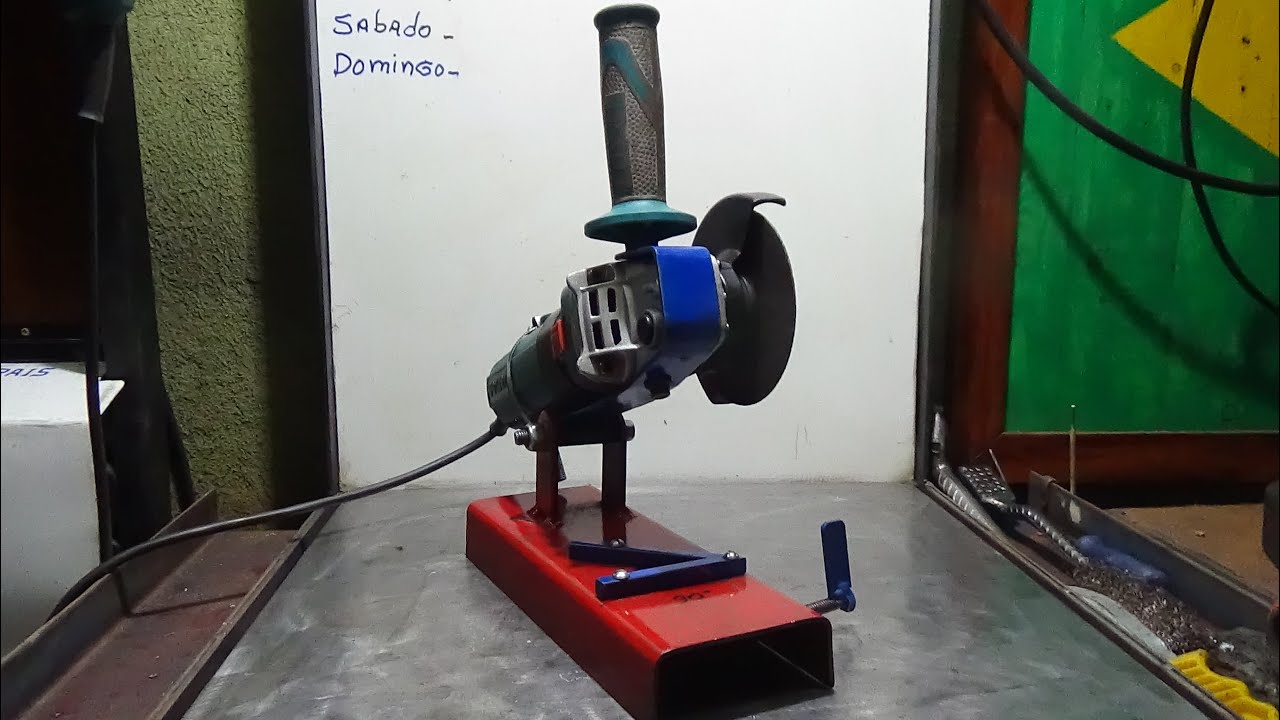 ADAPTAÇÃO PARA ESMERILHADEIRA, TRANSFORMANDO NUMA MINI POLICORTE
