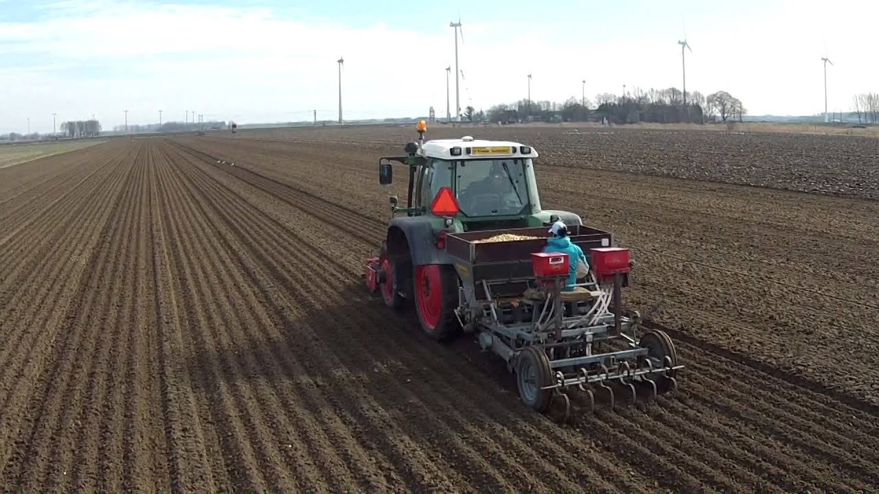 Akkerbouwbedrijf Schrauwen uien planten