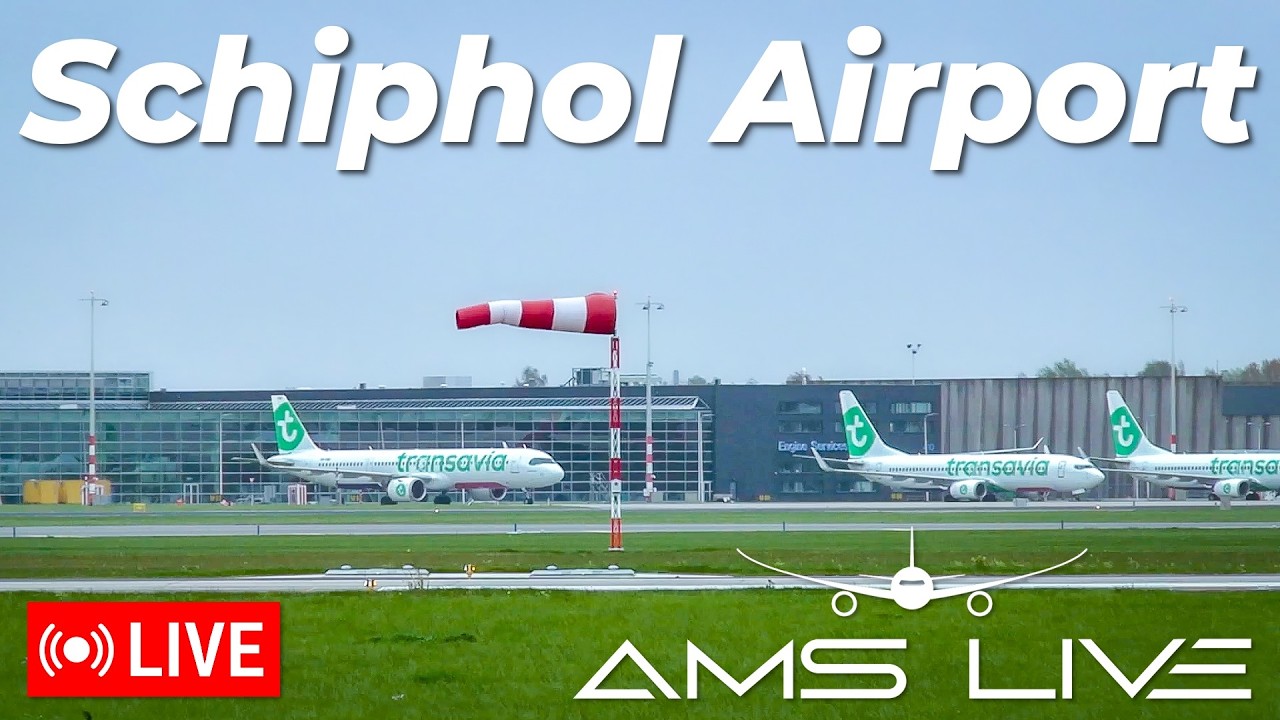 🔴 LIVE: PLANE SPOTTING at Windy Amsterdam Schiphol Airport | Apr 5, 2026
