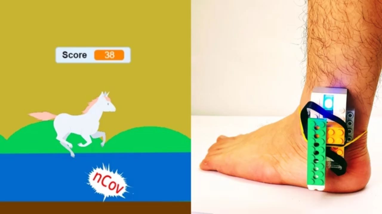 JUMP Game | Play and Make your body healthy at home | Lego wedo 2.0 and Scratch