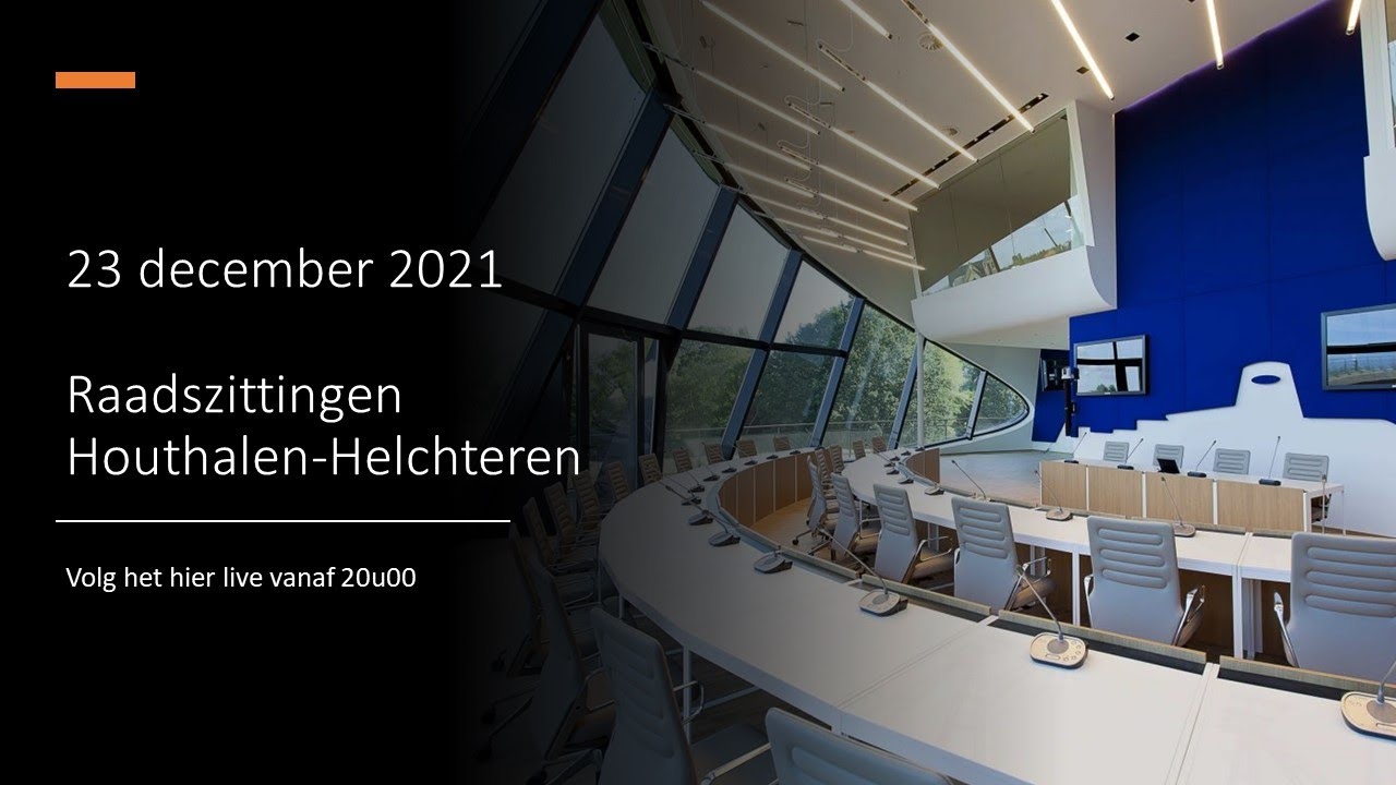Raadszittingen Houthalen-Helchteren van 23 december 2021
