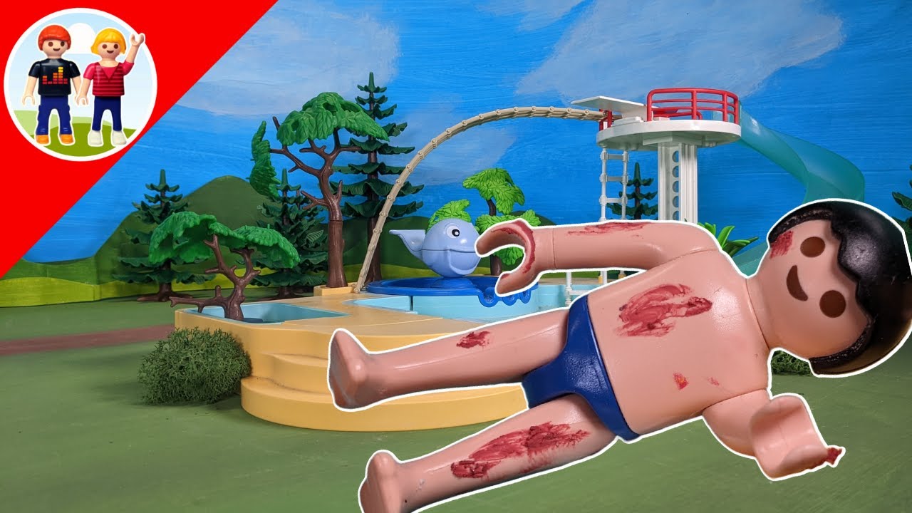 Playmobil Familie Sommer | Unfall im Freibad | Kinder Film | deutsch