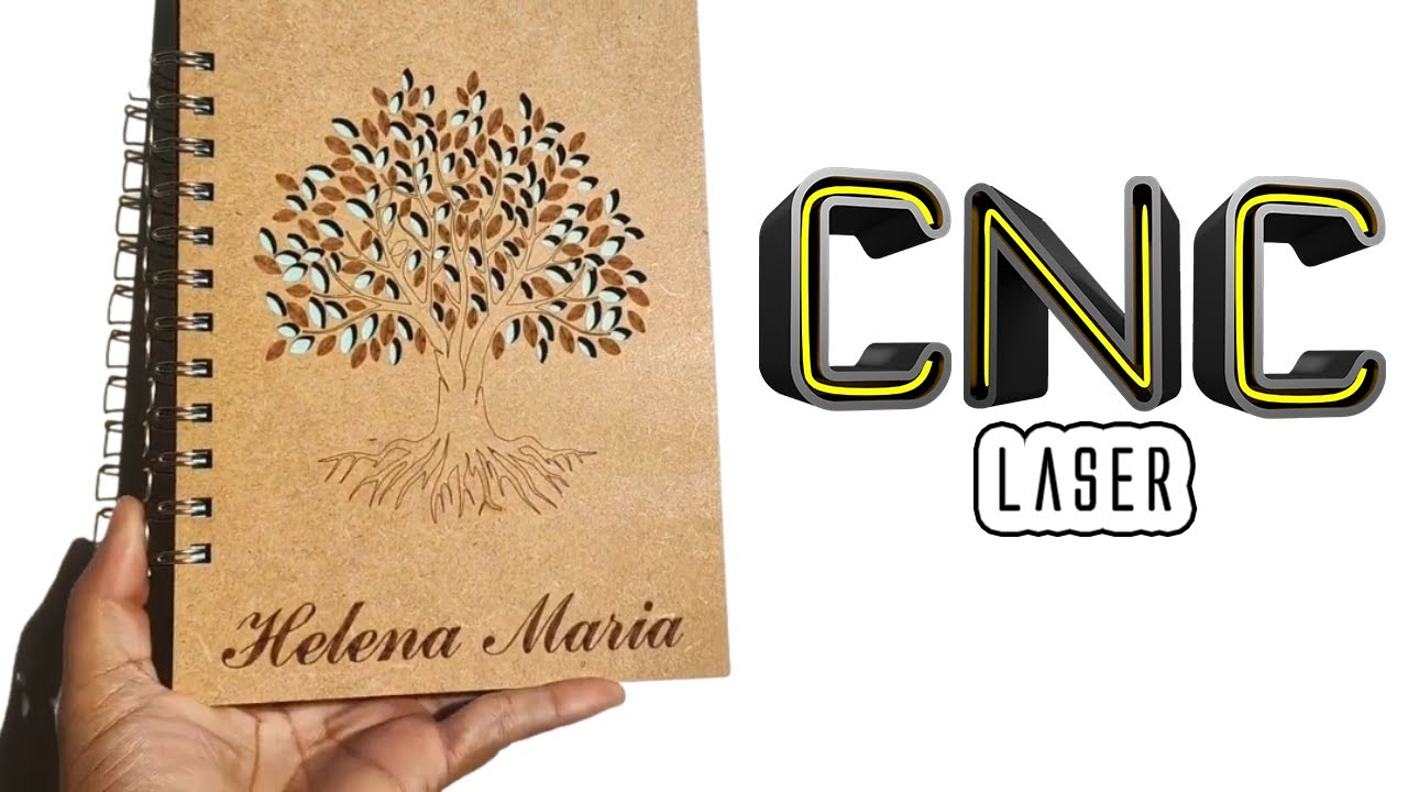 CNC LASER - Capa de Agenda em MDF