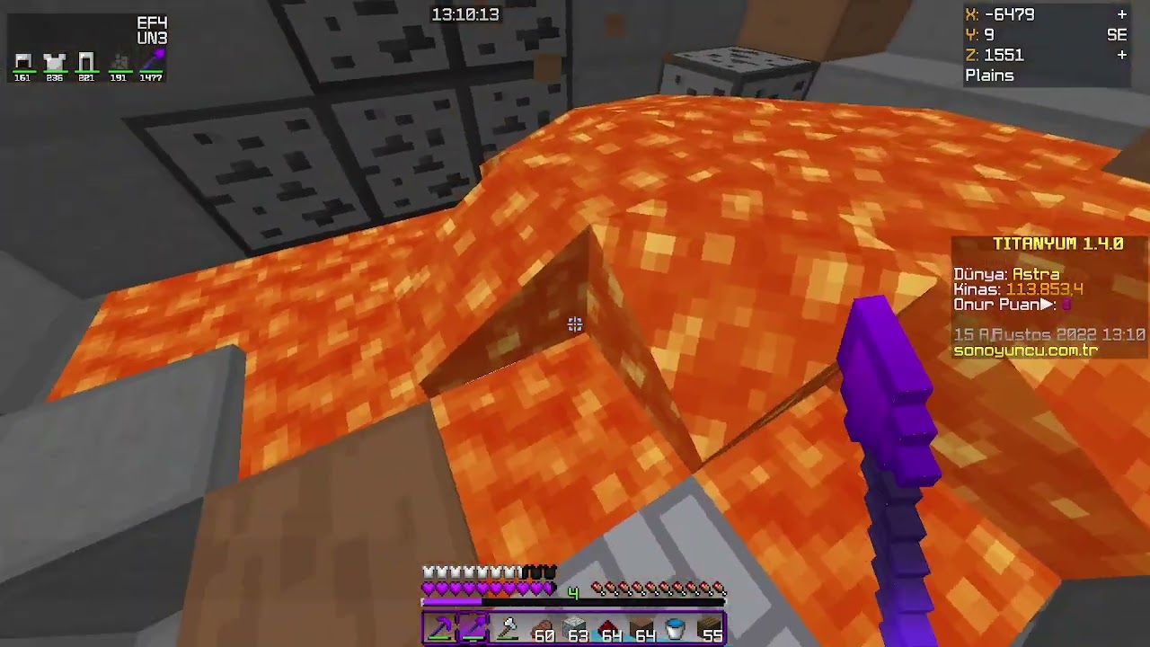 Astra'da 10dk Maden Yaptım  - Minecraft SonOyuncu Titanyum